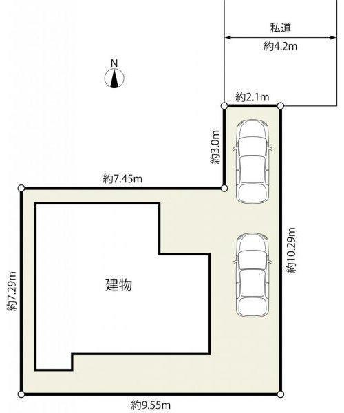 川口市元郷　築浅中古戸建ての区画図