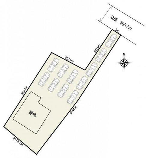 越谷市大字増林　中古戸建の区画図|ドックランなども出来ちゃう！