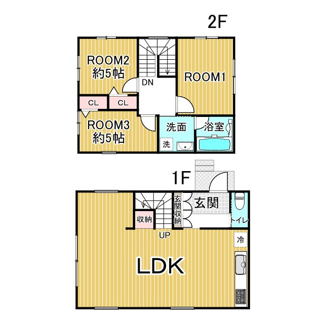 静市市原町 未入居戸建(C号地)の間取り