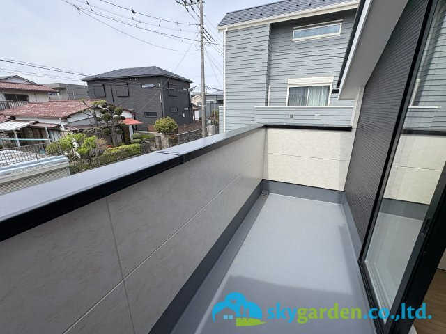 藤沢市羽鳥２期　新築戸建　全2棟1号棟のバルコニー|陽当たり良好なバルコニーです