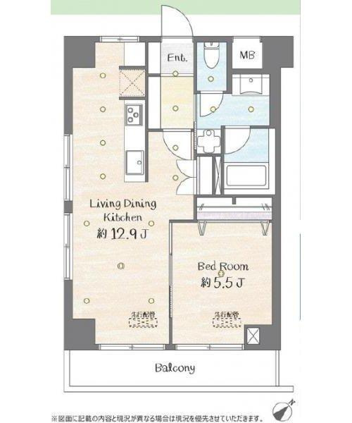 シティハイム町屋の玄関