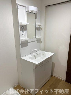 【洗面所】 | ミーティアB棟 | 洗髪洗面化粧台