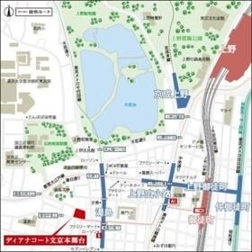 ディアナコート文京本郷台の地図