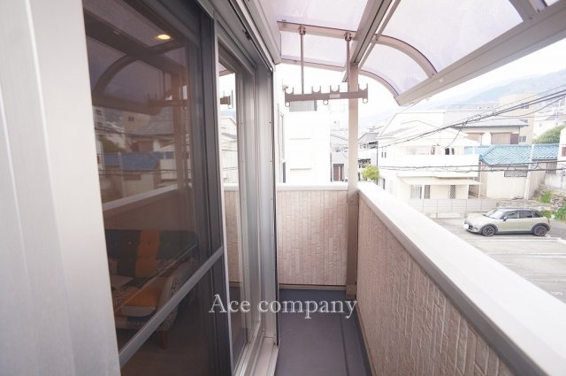 【バルコニー】 | 東大阪市出雲井本町 | 2面バルコニー、こちらは東側のバルコニー☆雨除けテラス屋根付きです☆