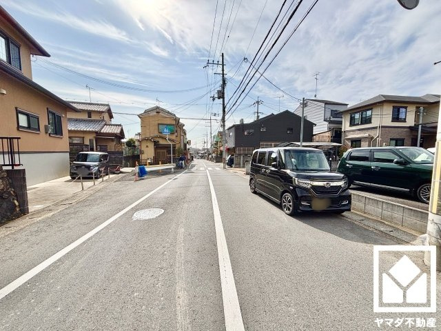 伏見区醍醐南里町　1期　2号棟の前面道路含む現地写真|2月14日　現地写真更新