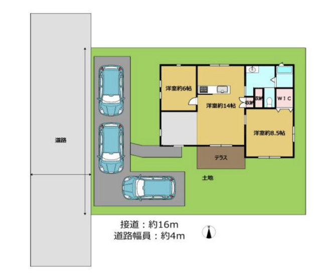 【区画図】 | 熊谷市樋春　中古戸建