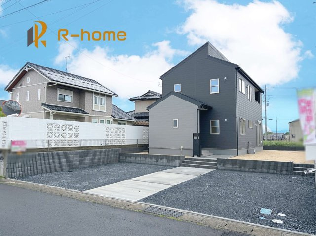 桜川市東桜川第1　新築戸建て　1号棟の外観|建物完成いたしました！ご予約で『平日』や『夕方』などでもご見学可能です！