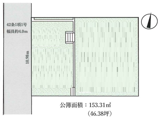 加古川市平岡町新在家　売土地の土地図
