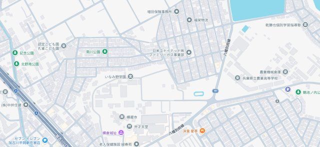 加古川市平岡町新在家　売土地の地図