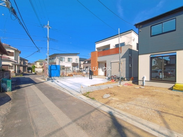 鴻巣市小松１丁目　新築一戸建て　14区画　13の前面道路含む現地写真|撮影：'26/02/20