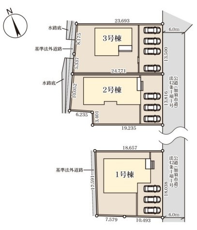 【区画図】 | Livele Garden.S加須市日出安　【平屋】新築住宅