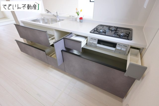 【キッチン】 | Livele Garden.S加須市日出安　【平屋】新築住宅 | ≪1号棟≫
現地(2026年6月撮影)