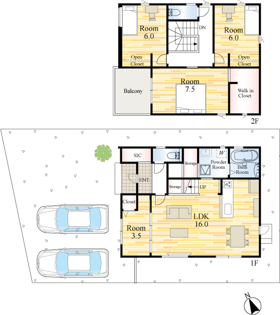 八代市松崎町建売新築住宅の前面道路含む現地写真