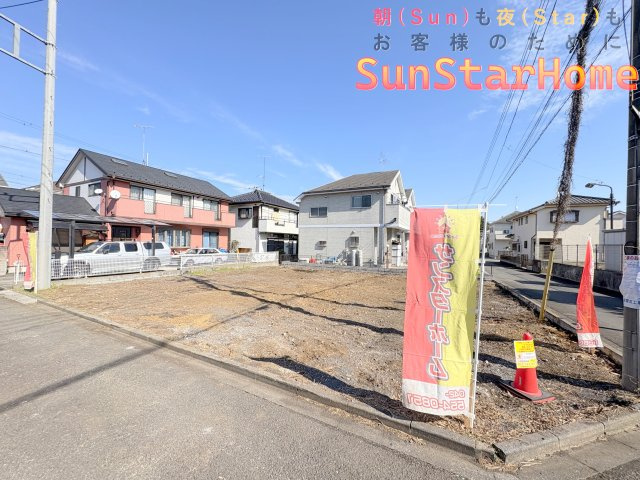 【サンスタ現地販売物件】福生市熊川　建築条件無し売地　2号区画の外観