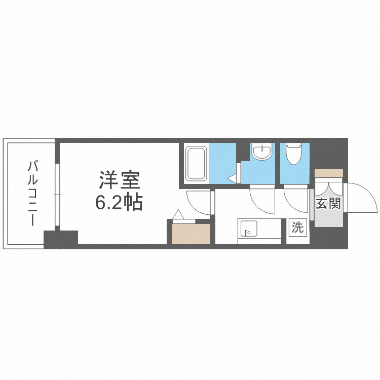 アドバンス大阪セレーノの間取り