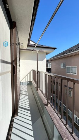 狭山市広瀬東2丁目　中古戸建てのバルコニー|令和8年2月19日撮影。