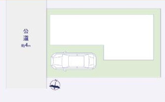 狭山市広瀬東2丁目　中古戸建ての区画図|令和8年2月19日撮影。