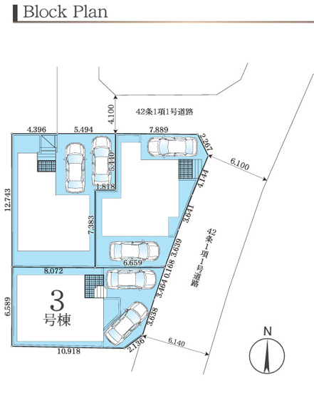 【区画図】 | 座間市立野台３丁目 新築戸建て 全3棟【仲介手数料無料】 | 【仲介手数料無料でご紹介可能です】大樹不動産