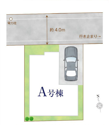 練馬区富士見台1丁目　堂々完成　ZEH水準　省エネ邸宅の区画図