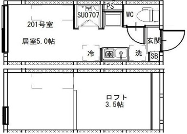 仮称　柳原二丁目⑤の間取り
