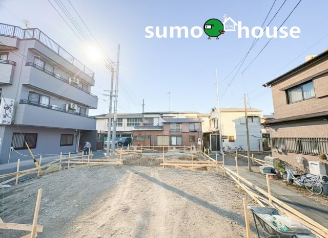 新築分譲住宅　下並木　1号棟の前面道路含む現地写真|前面道路含む現地写真です