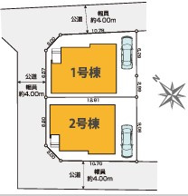 西東京市西原町4丁目　新築一戸建　西武新宿線　田無の区画図