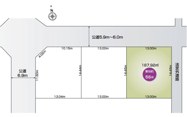 【区画図】 | 行田市向町　新築戸建　全3棟　3号棟