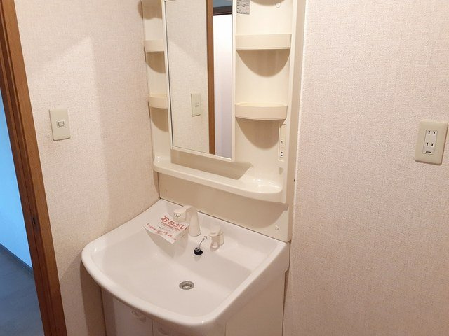 アトラスＣの洗面所|ゆったりとスペースのある洗面所