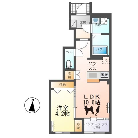 ルル（Ｌｏｕｌｏｕ）の間取り