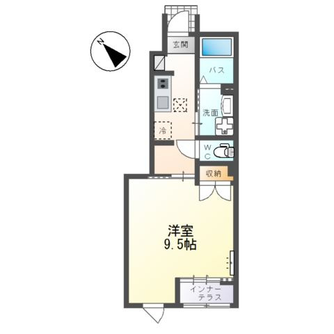 仮）ひたちなか市市毛新築アパートの間取り