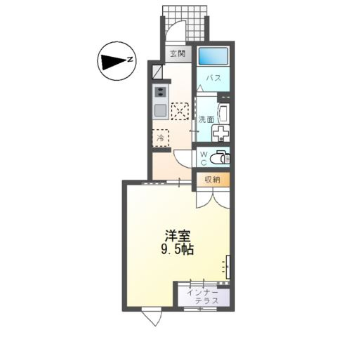 仮）ひたちなか市大字稲田字原野 新築アパートの間取り