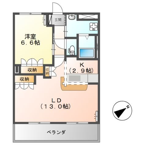 カームプレイス(ＣＡＬＭ　ＰＬＡＣＥ）の間取り