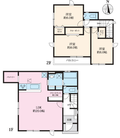【間取り】 | 綾瀬市小園　新築戸建て　全７棟【仲介手数料無料】