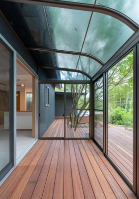 【バルコニー】 | Vilike一碧湖 | 離れのテラスです