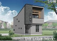 茅ヶ崎市浜之郷　新築戸建　全２棟の外観パース|２号棟イメージパスですので実際のものと多少異なります　
