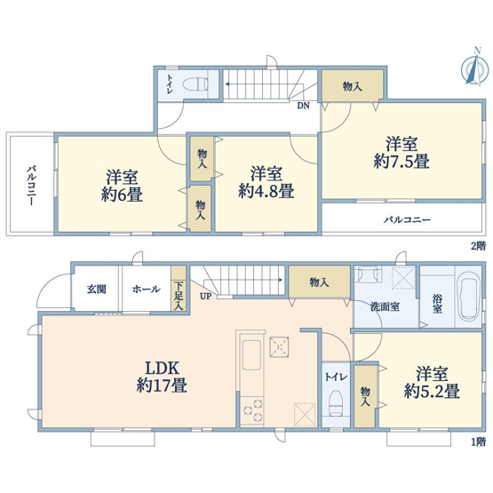 【間取り】 | 藤沢市湘南台７丁目　新築戸建