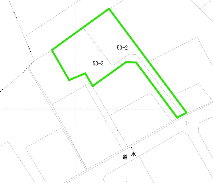 前橋市東片貝町売地の区画図
