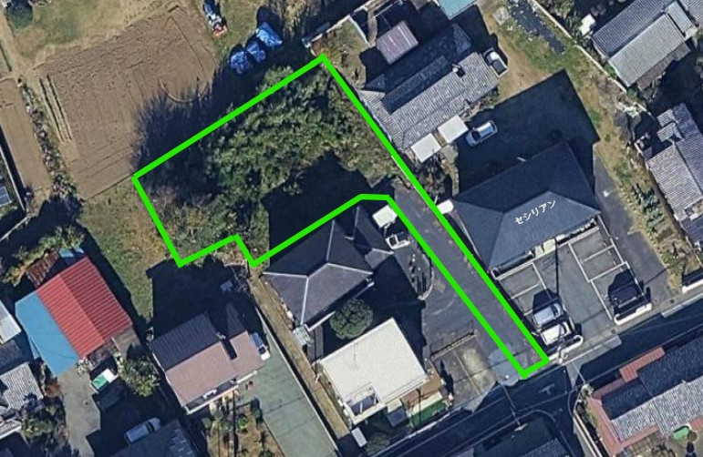 前橋市東片貝町売地の土地図