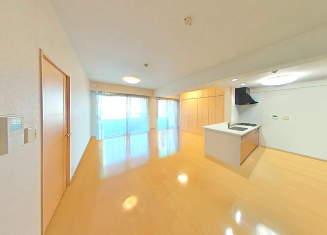 【居間・リビング】 | ル・グランデ住吉南 | CGによる家具等を消去したイメージ画像です。