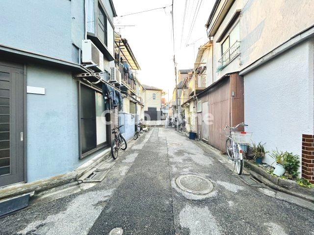 葛飾区お花茶屋3丁目新築分譲住宅の前面道路含む現地写真|全面道路
