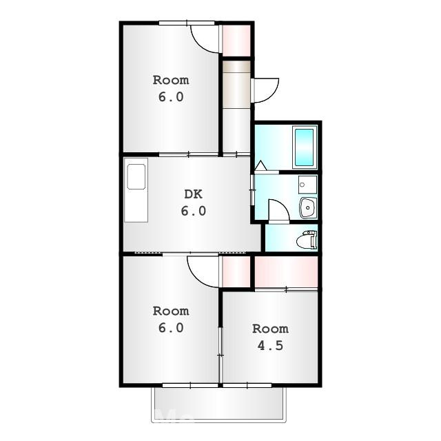 コーポ七曲り　Ａの間取り|他社様掲載物件もまとめてご紹介、ご案内可能です(^^)/
