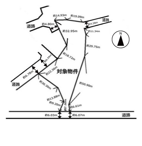 吉志六丁目2番（C-4）の土地図