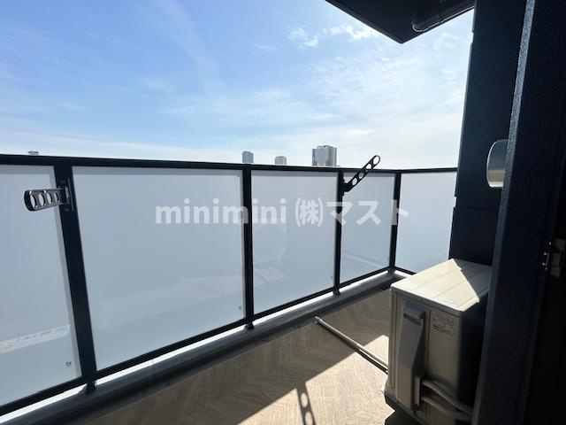 Alivis九条のバルコニー
