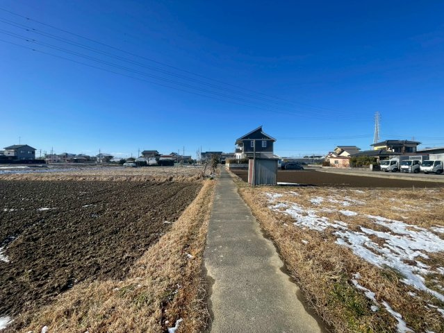 敷地面積114坪　売地　春日部市銚子口①の前面道路含む現地写真|現地（2026年2月）撮影