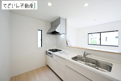 【キッチン】 | CRADLE GARDEN吉見町東野第22　新築住宅 | ≪2号棟≫
現地(2026年6月撮影)
