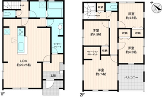 【間取り】 | 岩槻区日の出町　新築戸建 | 1号棟：4,080万円