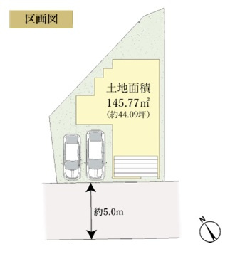 船橋市田喜野井３丁目３期の区画図