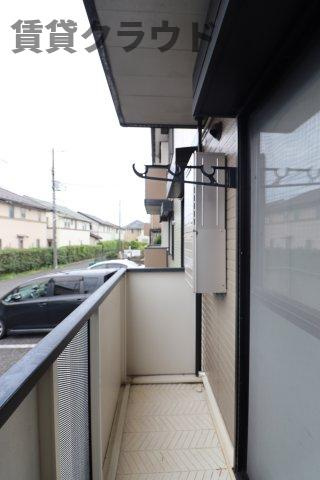 オークヒルズのバルコニー|洗濯物もよく乾きそうな、陽当たり良好なバルコニーです！