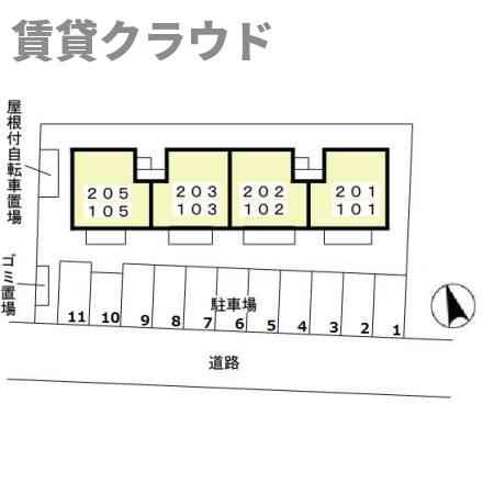 オークヒルズの区画図