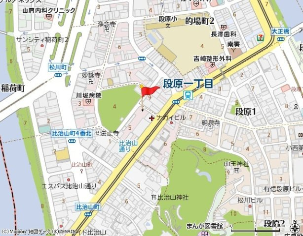 ポニクレール比治山の地図